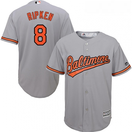 Youth Majestic Baltimore Orioles 8 Cal Ripken Authentic Grey Road Cool Base MLB Jersey Youth Majestic Baltimore Orioles 8 Cal Ripken Authentic Grey Road Cool Base MLB Jersey