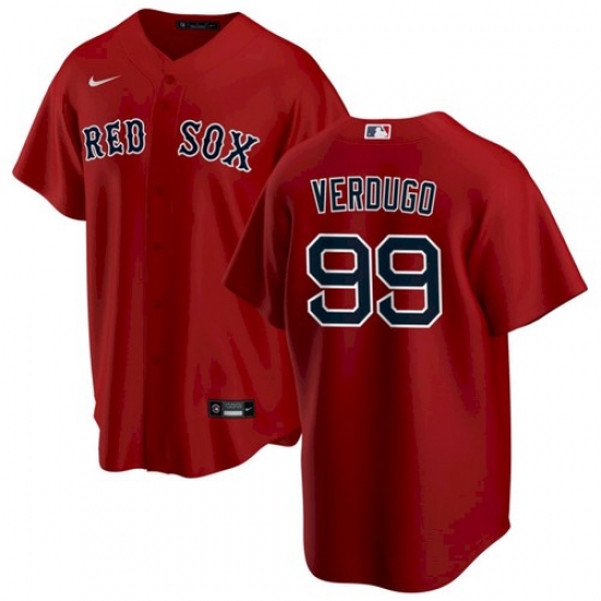 Men Nike Boston Red Sox Alex Verdugo #99 Cool Base Red Jersey Men Nike Boston Red Sox Alex Verdugo #99 Cool Base Red Jersey