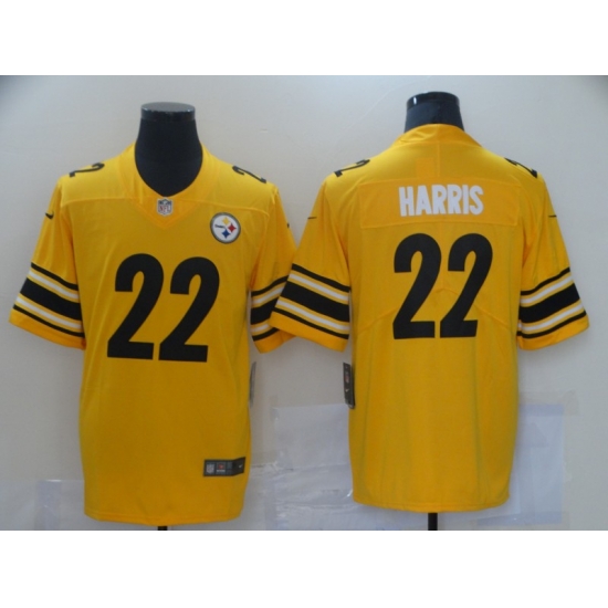 Men Pittsburgh Steelres Najee Harris 22 Yellow Limited Stitched NFL Jersey Men Pittsburgh Steelres Najee Harris 22 Yellow Limited Stitched NFL Jersey