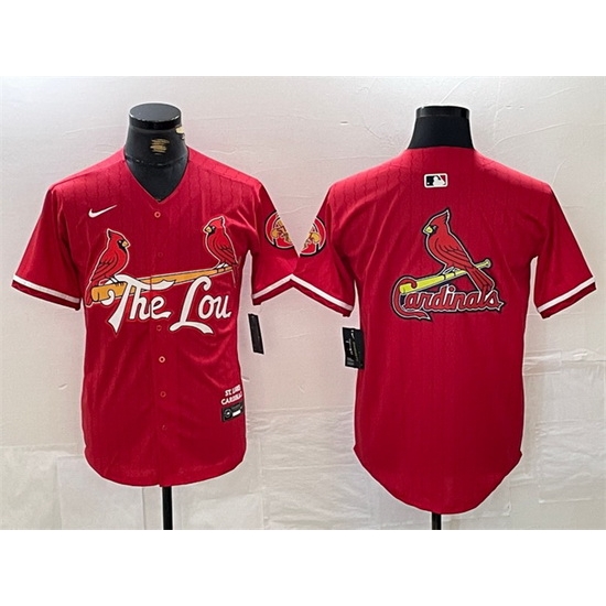 Men St Louis Cardinals Team Big Logo Red 2024 City Connect Limited Stitched Baseball Jersey 1 Men St Louis Cardinals Team Big Logo Red 2024 City Connect Limited Stitched Baseball Jersey 1