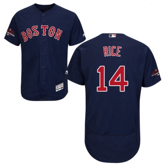 Mens Majestic Boston Red Sox 14 Jim Rice Navy Blue Alternate Flex Base Authentic Collection 2018 World Series Jersey Mens Majestic Boston Red Sox 14 Jim Rice Navy Blue Alternate Flex Base Authentic Collection 2018 World Series Jersey