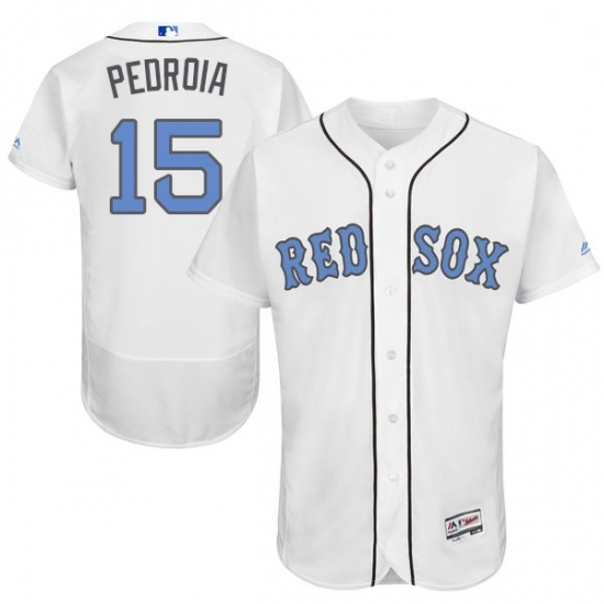 Mens Majestic Boston Red Sox 15 Dustin Pedroia Authentic White 2016 Fathers Day Fashion Flex Base MLB Jersey Mens Majestic Boston Red Sox 15 Dustin Pedroia Authentic White 2016 Fathers Day Fashion Flex Base MLB Jersey