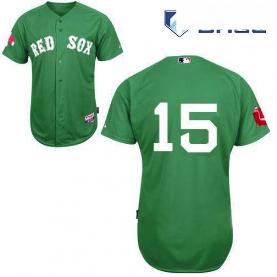 Mens Majestic Boston Red Sox 15 Dustin Pedroia Replica Green Cool Base MLB Jersey Mens Majestic Boston Red Sox 15 Dustin Pedroia Replica Green Cool Base MLB Jersey