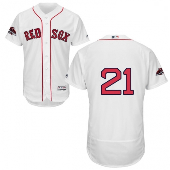 Mens Majestic Boston Red Sox 21 Roger Clemens White Home Flex Base Authentic Collection 2018 World Series Jersey Mens Majestic Boston Red Sox 21 Roger Clemens White Home Flex Base Authentic Collection 2018 World Series Jersey