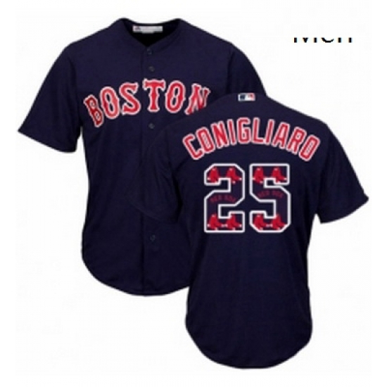 Mens Majestic Boston Red Sox 25 Tony Conigliaro Authentic Navy Blue Team Logo Fashion Cool Base MLB Jersey Mens Majestic Boston Red Sox 25 Tony Conigliaro Authentic Navy Blue Team Logo Fashion Cool Base MLB Jersey