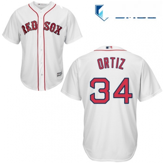 Mens Majestic Boston Red Sox 34 David Ortiz Replica White Home Cool Base MLB Jersey Mens Majestic Boston Red Sox 34 David Ortiz Replica White Home Cool Base MLB Jersey