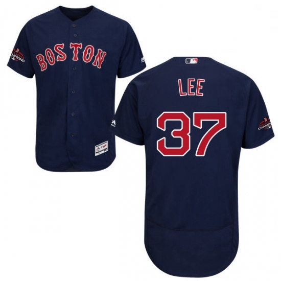 Mens Majestic Boston Red Sox 37 Bill Lee Navy Blue Alternate Flex Base Authentic Collection 2018 World Series Jersey Mens Majestic Boston Red Sox 37 Bill Lee Navy Blue Alternate Flex Base Authentic Collection 2018 World Series Jersey