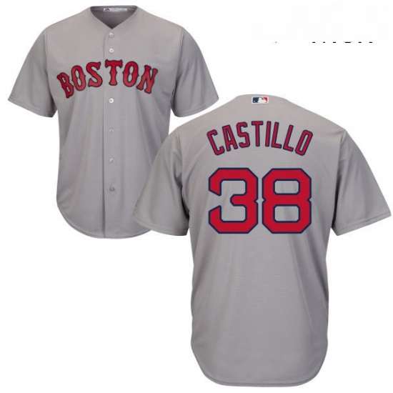 Mens Majestic Boston Red Sox 38 Rusney Castillo Replica Grey Road Cool Base MLB Jersey Mens Majestic Boston Red Sox 38 Rusney Castillo Replica Grey Road Cool Base MLB Jersey