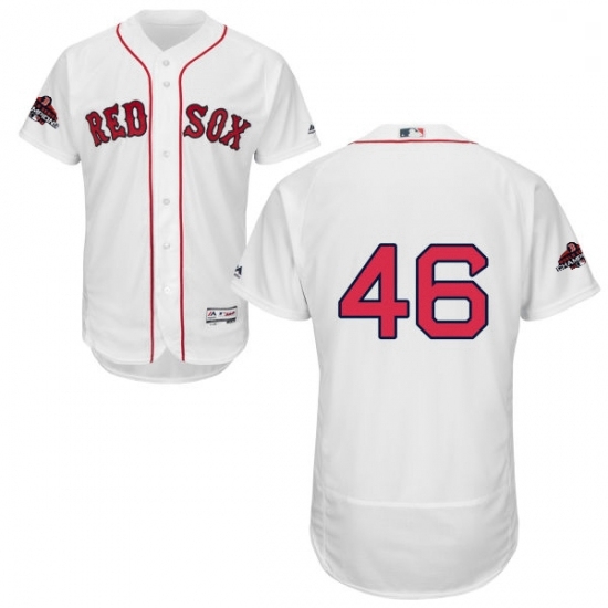 Mens Majestic Boston Red Sox 46 Craig Kimbrel White Home Flex Base Authentic Collection 2018 World Series Jersey Mens Majestic Boston Red Sox 46 Craig Kimbrel White Home Flex Base Authentic Collection 2018 World Series Jersey