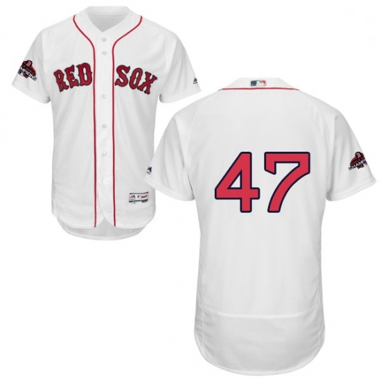 Mens Majestic Boston Red Sox 47 Tyler Thornburg White Home Flex Base Authentic Collection 2018 World Series Jersey Mens Majestic Boston Red Sox 47 Tyler Thornburg White Home Flex Base Authentic Collection 2018 World Series Jersey