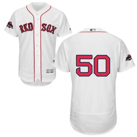 Mens Majestic Boston Red Sox 50 Mookie Betts White Home Flex Base Authentic Collection 2018 World Series Jersey Mens Majestic Boston Red Sox 50 Mookie Betts White Home Flex Base Authentic Collection 2018 World Series Jersey
