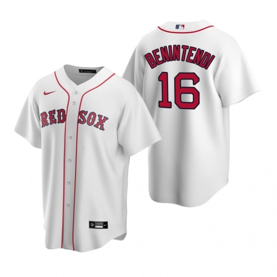 Mens Nike Boston Red Sox 16 Andrew Benintendi White Home Stitched Baseball Jerse Mens Nike Boston Red Sox 16 Andrew Benintendi White Home Stitched Baseball Jerse
