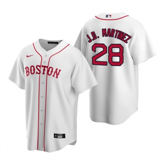 Mens Nike Boston Red Sox 28 JD Martinez White Alternate Stitched Baseball Jersey Mens Nike Boston Red Sox 28 JD Martinez White Alternate Stitched Baseball Jersey