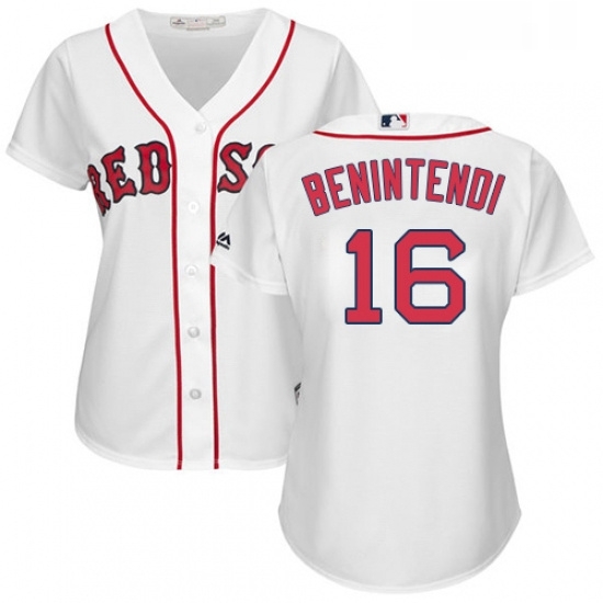 Womens Majestic Boston Red Sox 16 Andrew Benintendi Authentic White Home MLB Jersey Womens Majestic Boston Red Sox 16 Andrew Benintendi Authentic White Home MLB Jersey