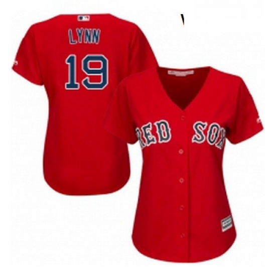 Womens Majestic Boston Red Sox 19 Fred Lynn Replica Red Alternate Home MLB Jersey Womens Majestic Boston Red Sox 19 Fred Lynn Replica Red Alternate Home MLB Jersey
