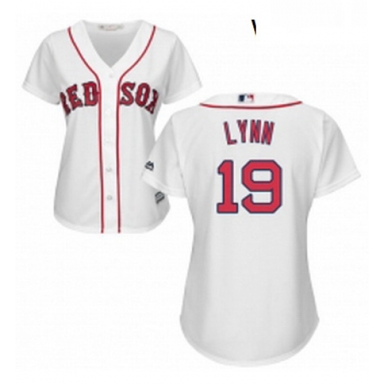 Womens Majestic Boston Red Sox 19 Fred Lynn Replica White Home MLB Jersey Womens Majestic Boston Red Sox 19 Fred Lynn Replica White Home MLB Jersey