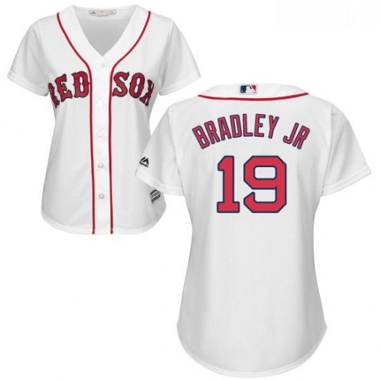 Womens Majestic Boston Red Sox 19 Jackie Bradley Jr Authentic White Home MLB Jersey Womens Majestic Boston Red Sox 19 Jackie Bradley Jr Authentic White Home MLB Jersey