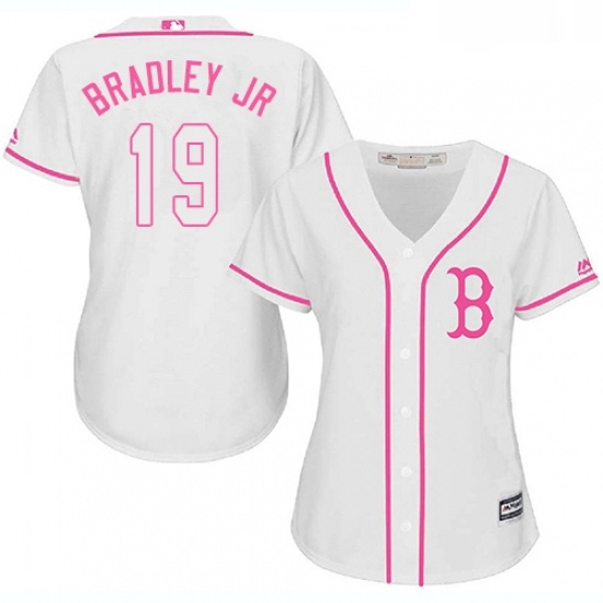 Womens Majestic Boston Red Sox 19 Jackie Bradley Jr Replica White Fashion MLB Jersey Womens Majestic Boston Red Sox 19 Jackie Bradley Jr Replica White Fashion MLB Jersey
