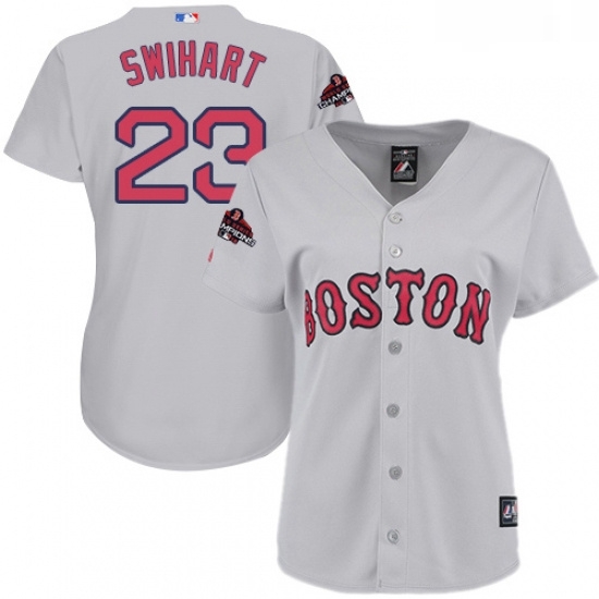 Womens Majestic Boston Red Sox 23 Blake Swihart Authentic Grey Road 2018 World Series Champions MLB Jersey Womens Majestic Boston Red Sox 23 Blake Swihart Authentic Grey Road 2018 World Series Champions MLB Jersey
