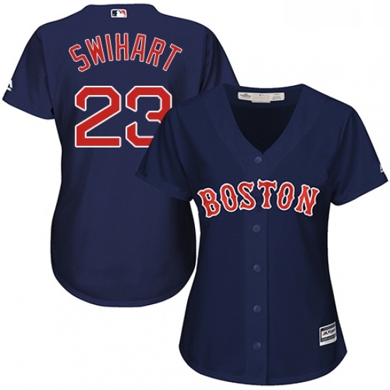 Womens Majestic Boston Red Sox 23 Blake Swihart Authentic Navy Blue Alternate Road MLB Jersey Womens Majestic Boston Red Sox 23 Blake Swihart Authentic Navy Blue Alternate Road MLB Jersey
