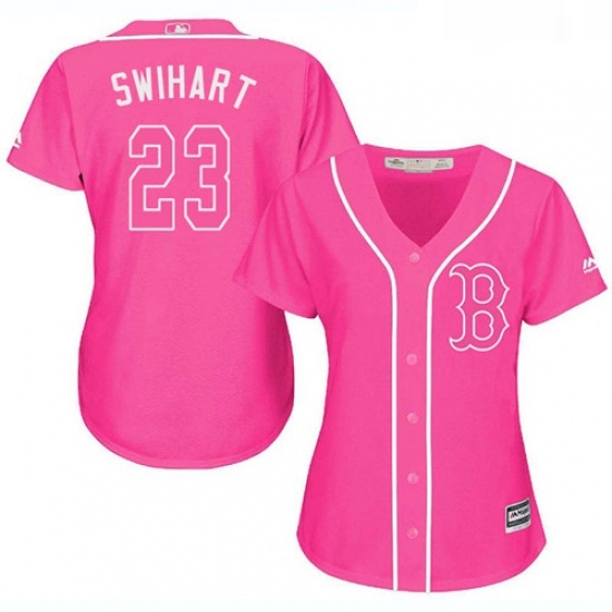 Womens Majestic Boston Red Sox 23 Blake Swihart Authentic Pink Fashion MLB Jersey Womens Majestic Boston Red Sox 23 Blake Swihart Authentic Pink Fashion MLB Jersey