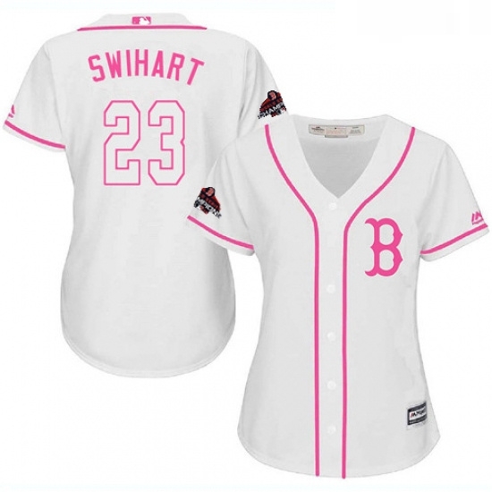 Womens Majestic Boston Red Sox 23 Blake Swihart Authentic White Fashion 2018 World Series Champions MLB Jersey Womens Majestic Boston Red Sox 23 Blake Swihart Authentic White Fashion 2018 World Series Champions MLB Jersey