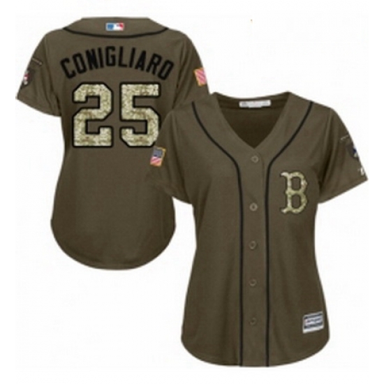 Womens Majestic Boston Red Sox 25 Tony Conigliaro Authentic Green Salute to Service MLB Jersey Womens Majestic Boston Red Sox 25 Tony Conigliaro Authentic Green Salute to Service MLB Jersey