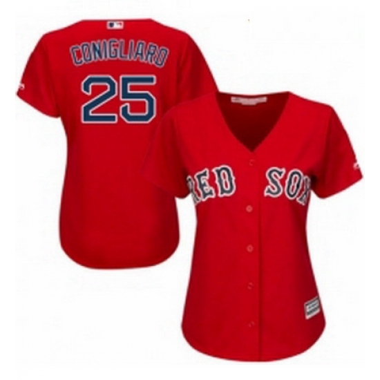 Womens Majestic Boston Red Sox 25 Tony Conigliaro Replica Red Alternate Home MLB Jersey Womens Majestic Boston Red Sox 25 Tony Conigliaro Replica Red Alternate Home MLB Jersey