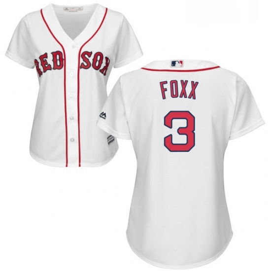 Womens Majestic Boston Red Sox 3 Jimmie Foxx Replica White Home MLB Jersey Womens Majestic Boston Red Sox 3 Jimmie Foxx Replica White Home MLB Jersey