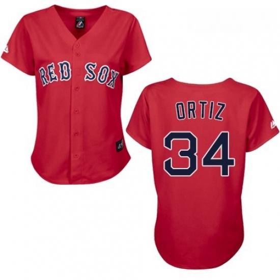 Womens Majestic Boston Red Sox 34 David Ortiz Authentic Red MLB Jersey Womens Majestic Boston Red Sox 34 David Ortiz Authentic Red MLB Jersey