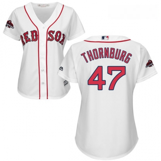 Womens Majestic Boston Red Sox 47 Tyler Thornburg Authentic White Home 2018 World Series Champions MLB Jersey Womens Majestic Boston Red Sox 47 Tyler Thornburg Authentic White Home 2018 World Series Champions MLB Jersey