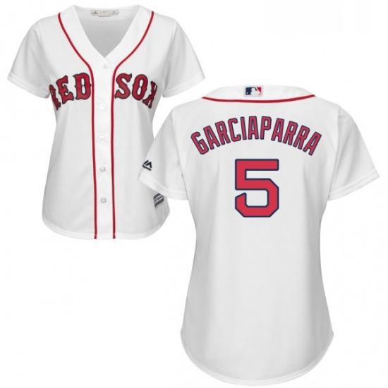 Womens Majestic Boston Red Sox 5 Nomar Garciaparra Replica White Home MLB Jersey Womens Majestic Boston Red Sox 5 Nomar Garciaparra Replica White Home MLB Jersey