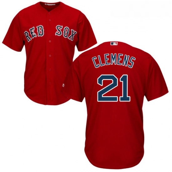 Youth Majestic Boston Red Sox 21 Roger Clemens Replica Red Alternate Home Cool Base MLB Jersey Youth Majestic Boston Red Sox 21 Roger Clemens Replica Red Alternate Home Cool Base MLB Jersey