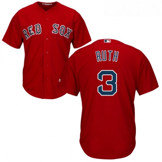 Youth Majestic Boston Red Sox 3 Babe Ruth Authentic Red Alternate Home Cool Base MLB Jersey Youth Majestic Boston Red Sox 3 Babe Ruth Authentic Red Alternate Home Cool Base MLB Jersey