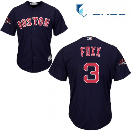 Youth Majestic Boston Red Sox 3 Jimmie Foxx Authentic Navy Blue Alternate Road Cool Base 2018 World Series Champions MLB Jersey Youth Majestic Boston Red Sox 3 Jimmie Foxx Authentic Navy Blue Alternate Road Cool Base 2018 World Series Champions MLB Jersey