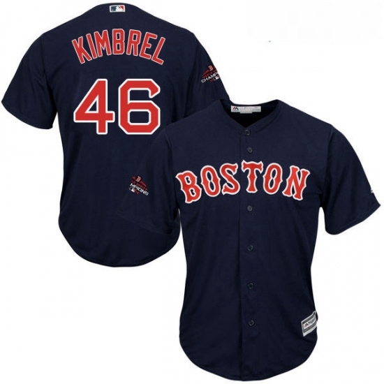 Youth Majestic Boston Red Sox 46 Craig Kimbrel Authentic Navy Blue Alternate Road Cool Base 2018 World Series Champions MLB Jersey Youth Majestic Boston Red Sox 46 Craig Kimbrel Authentic Navy Blue Alternate Road Cool Base 2018 World Series Champions MLB Jersey