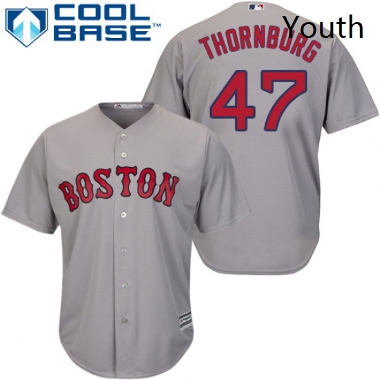 Youth Majestic Boston Red Sox 47 Tyler Thornburg Authentic Grey Road Cool Base 2018 World Series Champions MLB Jersey Youth Majestic Boston Red Sox 47 Tyler Thornburg Authentic Grey Road Cool Base 2018 World Series Champions MLB Jersey