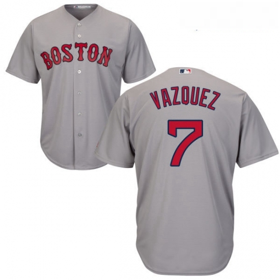 Youth Majestic Boston Red Sox 7 Christian Vazquez Replica Grey Road Cool Base MLB Jersey Youth Majestic Boston Red Sox 7 Christian Vazquez Replica Grey Road Cool Base MLB Jersey