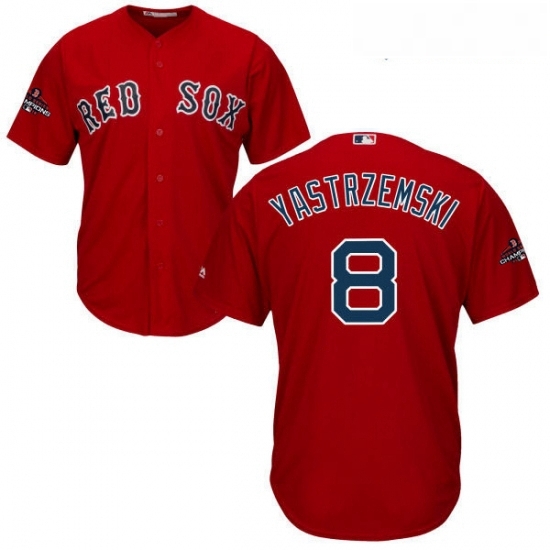 Youth Majestic Boston Red Sox 8 Carl Yastrzemski Authentic Red Alternate Home Cool Base 2018 World Series Champions MLB Jersey Youth Majestic Boston Red Sox 8 Carl Yastrzemski Authentic Red Alternate Home Cool Base 2018 World Series Champions MLB Jersey