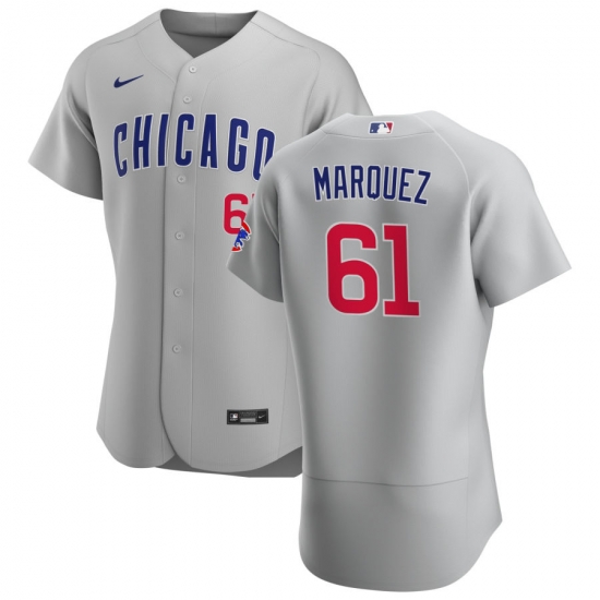Men Chicago Cubs 61 Brailyn Marquez Men Nike Gray Road 2020 Flex Base Team Jersey Men Chicago Cubs 61 Brailyn Marquez Men Nike Gray Road 2020 Flex Base Team Jersey