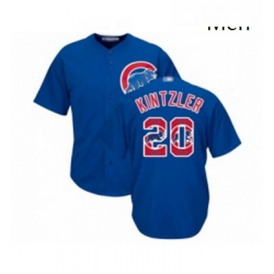 Mens Chicago Cubs 20 Brandon Kintzler Authentic Royal Blue Team Logo Fashion Cool Base Baseball Jersey Mens Chicago Cubs 20 Brandon Kintzler Authentic Royal Blue Team Logo Fashion Cool Base Baseball Jersey