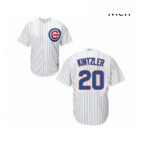 Mens Chicago Cubs 20 Brandon Kintzler Replica White Home Cool Base Baseball Jersey Mens Chicago Cubs 20 Brandon Kintzler Replica White Home Cool Base Baseball Jersey