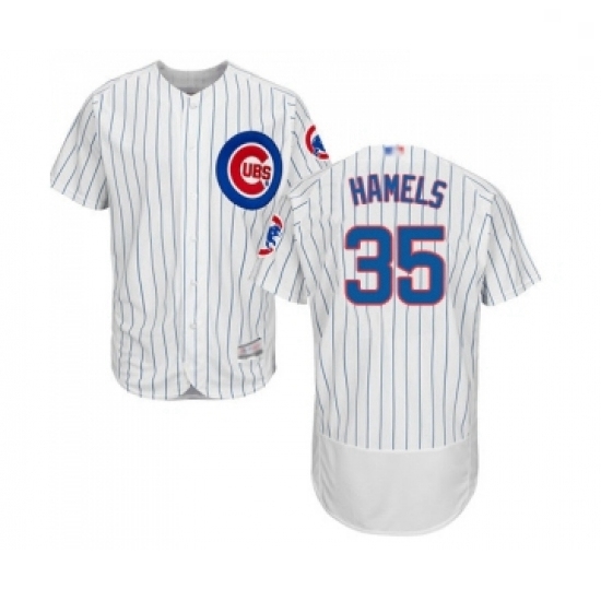 Mens Chicago Cubs 35 Cole Hamels White Home Flex Base Authentic Collection Baseball Jersey Mens Chicago Cubs 35 Cole Hamels White Home Flex Base Authentic Collection Baseball Jersey