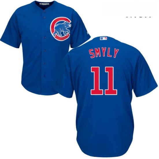 Mens Majestic Chicago Cubs 11 Drew Smyly Replica Royal Blue Alternate Cool Base MLB Jersey Mens Majestic Chicago Cubs 11 Drew Smyly Replica Royal Blue Alternate Cool Base MLB Jersey