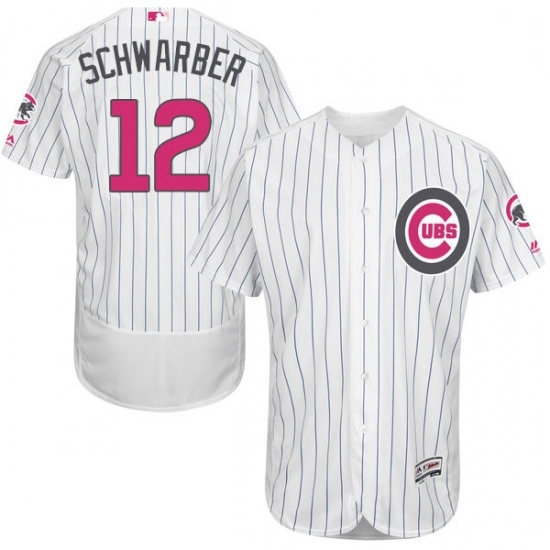 Mens Majestic Chicago Cubs 12 Kyle Schwarber Authentic White 2016 Mothers Day Fashion Flex Base MLB Jersey Mens Majestic Chicago Cubs 12 Kyle Schwarber Authentic White 2016 Mothers Day Fashion Flex Base MLB Jersey