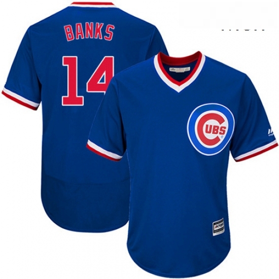 Mens Majestic Chicago Cubs 14 Ernie Banks Replica Royal Blue Cooperstown Cool Base MLB Jersey Mens Majestic Chicago Cubs 14 Ernie Banks Replica Royal Blue Cooperstown Cool Base MLB Jersey