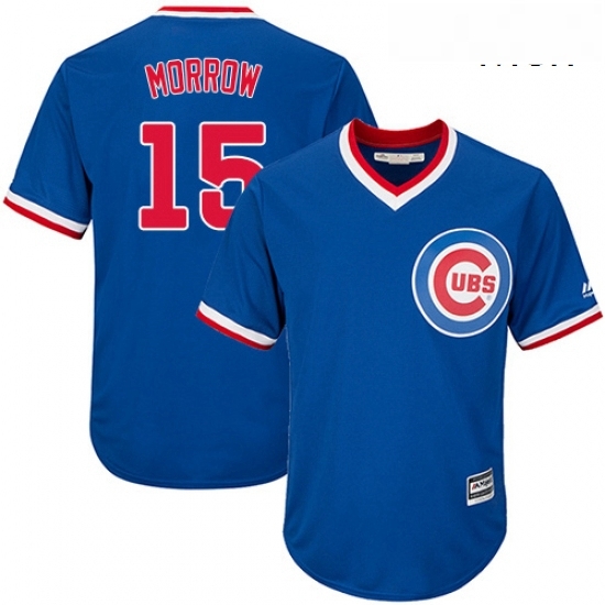 Mens Majestic Chicago Cubs 15 Brandon Morrow Replica Royal Blue Cooperstown Cool Base MLB Jersey Mens Majestic Chicago Cubs 15 Brandon Morrow Replica Royal Blue Cooperstown Cool Base MLB Jersey