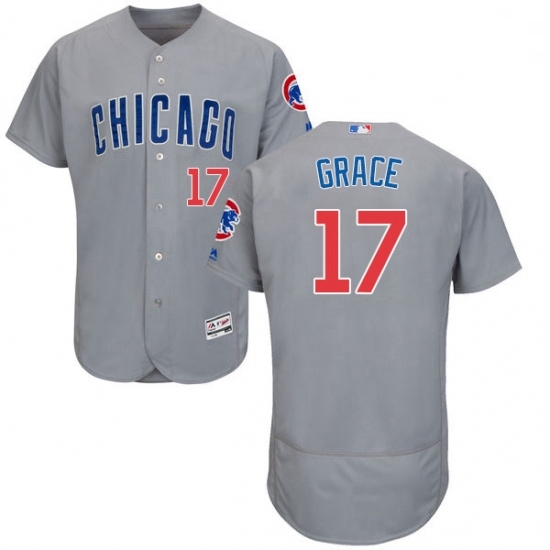 Mens Majestic Chicago Cubs 17 Mark Grace Grey Road Flex Base Authentic Collection MLB Jersey Mens Majestic Chicago Cubs 17 Mark Grace Grey Road Flex Base Authentic Collection MLB Jersey