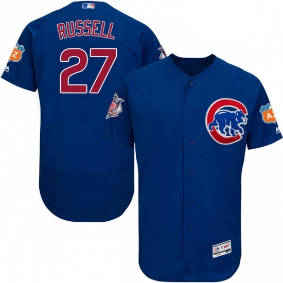 Mens Majestic Chicago Cubs 27 Addison Russell Royal Blue Alternate Flex Base Authentic Collection MLB Jersey Mens Majestic Chicago Cubs 27 Addison Russell Royal Blue Alternate Flex Base Authentic Collection MLB Jersey