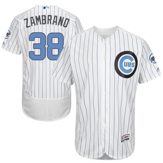 Mens Majestic Chicago Cubs 38 Carlos Zambrano Authentic White 2016 Fathers Day Fashion Flex Base MLB Jersey Mens Majestic Chicago Cubs 38 Carlos Zambrano Authentic White 2016 Fathers Day Fashion Flex Base MLB Jersey